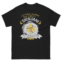 Thumbnail for T-Shirt Sicilia nera - L'ottavo giorno Dio creò i Siciliani