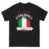 Thumbnail for T-shirt Italiens noir - Et le 8e jour, Dieu créa les Italiens