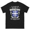 T-shirt Québécois noir - Le huitième jour Dieu créa les Québécois