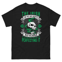 Thumbnail for T-shirt Irlande noir - Irish wit 'Perfecting the Art of Revenge'