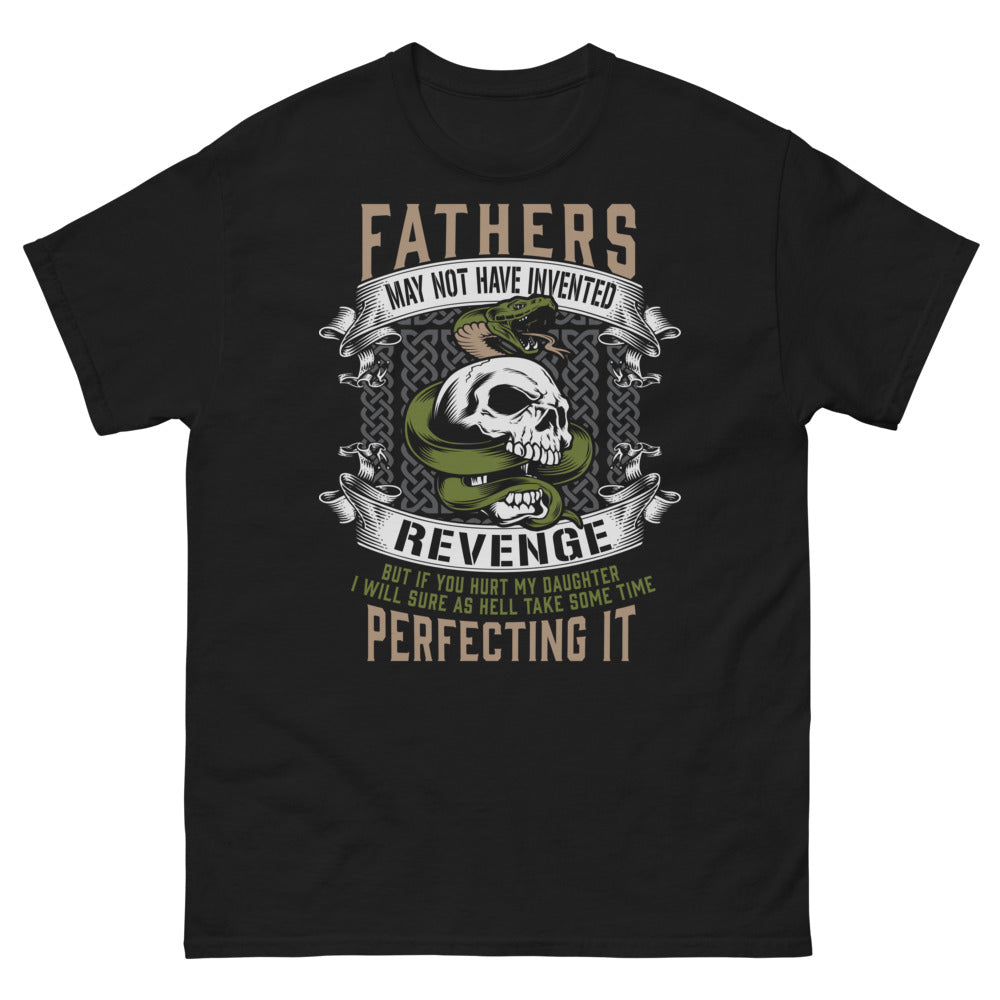 T-shirt Fathers Revenge noir - design Fathers Revenge, humour et fierté paternelle