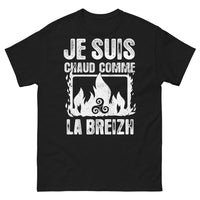 Thumbnail for T-shirt Bretagne noir - Je suis chaud comme la Breizh