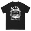 T-shirt Avril noir - Le mois des filles incroyablement belles