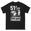 T-shirt Pastis noir - 51 je t’aime, j’en boirais des tonneaux