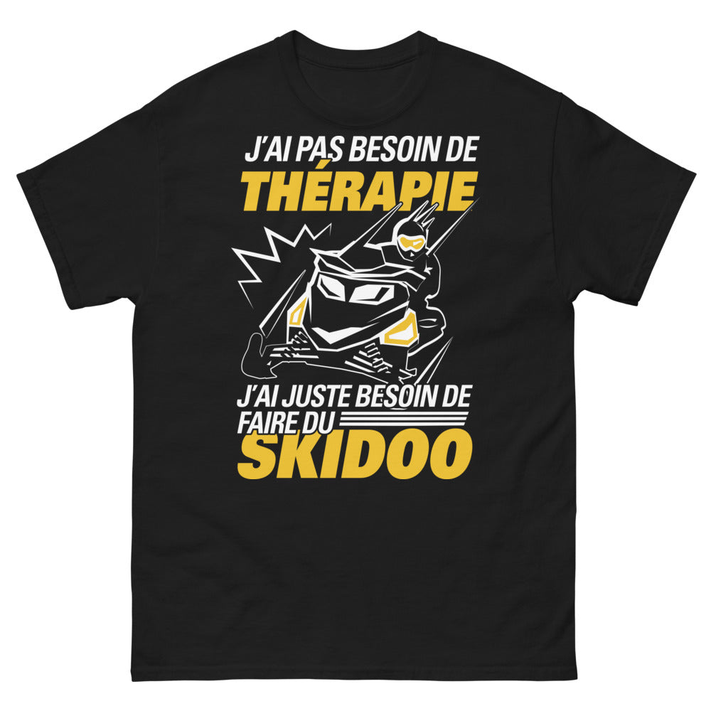 T-shirt motoneige Skidoo noir - J'ai juste besoin de skidoo