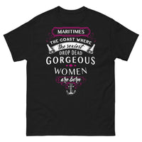 Thumbnail for T-shirt Maritimes noir - les femmes les plus sexy naissent
