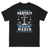 T-shirt Marin noir - Je ne suis pas parfait mais je suis marin