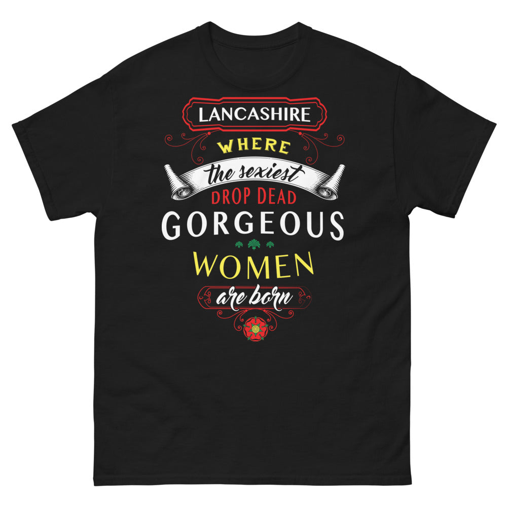 T-shirt Lancashire noir - Where the Sexiest Drop-Dead Gorgeous Women Are Born