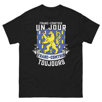 Thumbnail for T-shirt Franc-Comtois noir - Franc-Comtois un jour, Franc-Comtois toujours