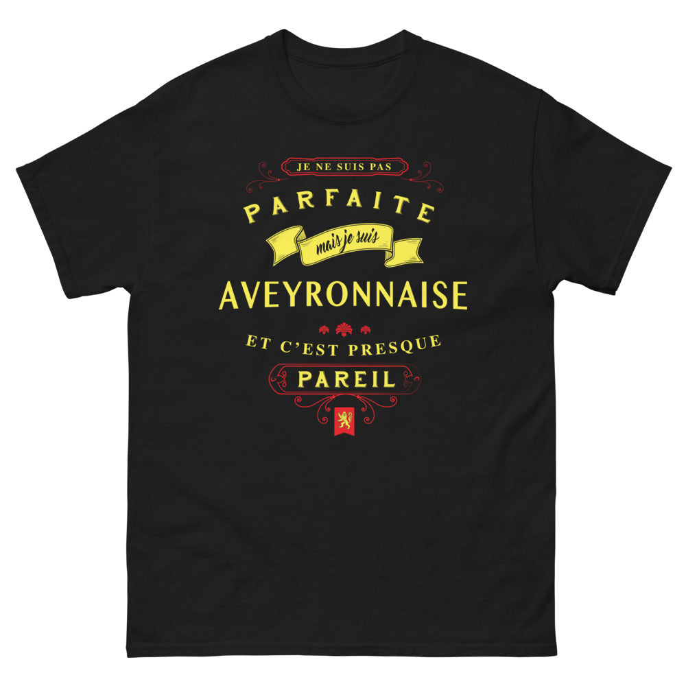 T-shirt Aveyronnaise noir - Presque parfait, fierté régionale