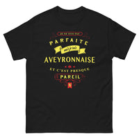 Thumbnail for T-shirt Aveyronnaise noir - Presque parfait, fierté régionale