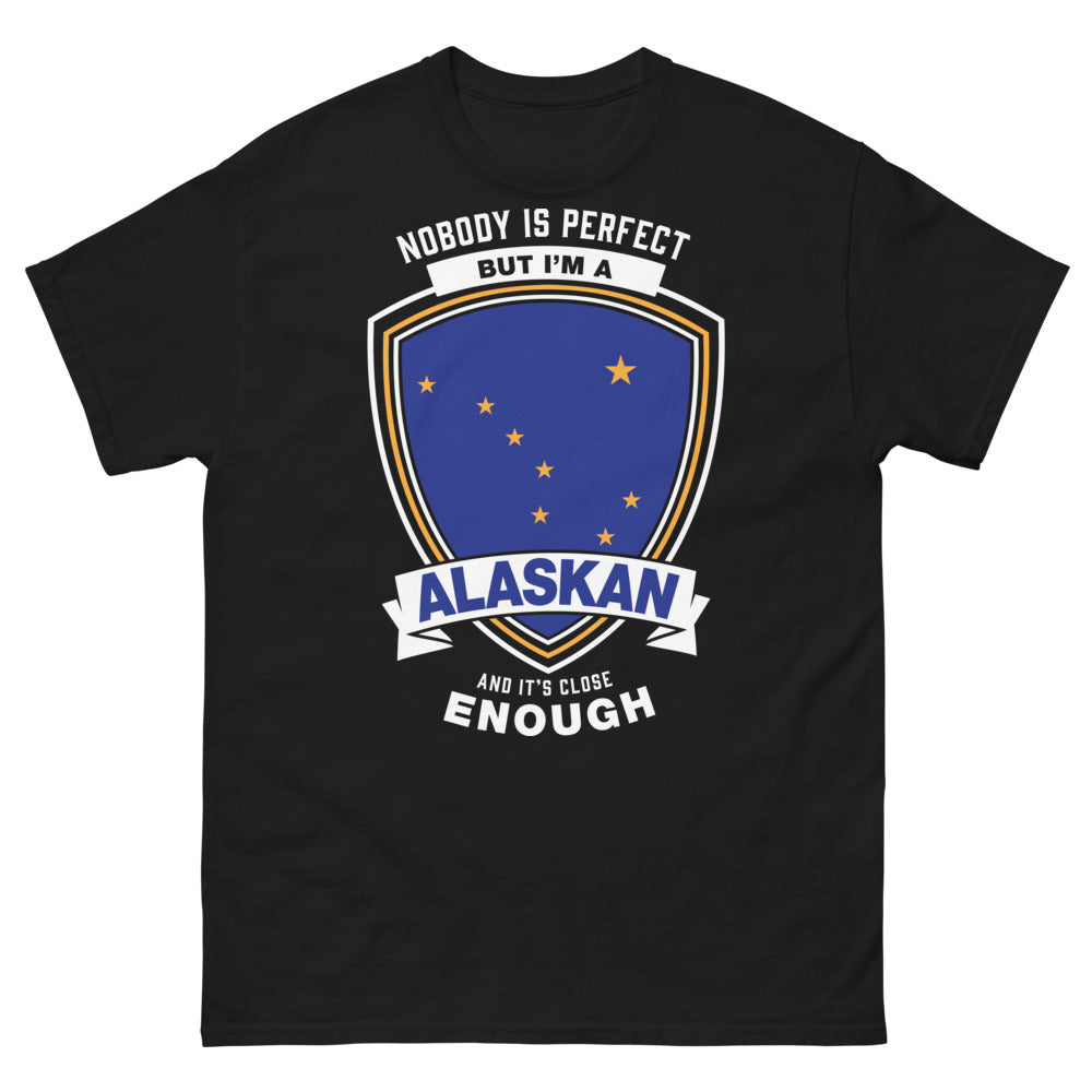 T-shirt Alaskan noir - Nobody's Perfect, I'm Alaskan