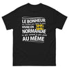 T-shirt Normandie noir - Vivre en Normandie