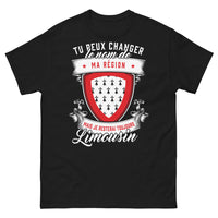 Thumbnail for T-shirt Limousin noir - je resterai toujours Limousin