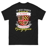 Thumbnail for T-shirt Bourguignon noir - Fier de ma région