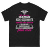 T-shirt Maman aide-soignante noir - Plus cool qu'une maman normale