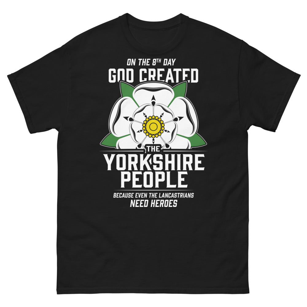 T-shirt Yorkshire noir - Even the Lancastrians Need Heroes