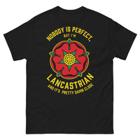 Thumbnail for T-shirt Lancashire Noir - Nobody is perfect, fierté lancastrienne