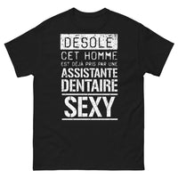Thumbnail for T-shirt assistante dentaire noir - Prise par une assistante dentaire sexy