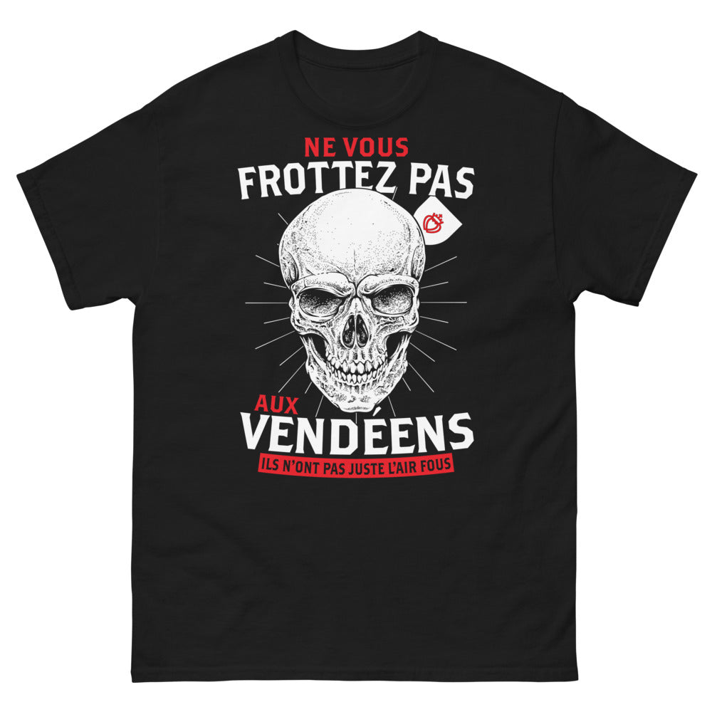 T-shirt Vendée noir - Ne vous frottez pas aux Vendéens