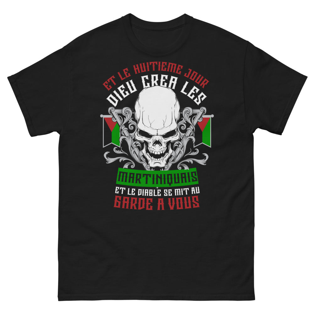 T-shirt Martinique noir - Et le huitième jour, Dieu créa les Martiniquais