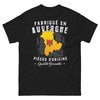 T-shirt Auvergne noir - Fabriqué en Auvergne