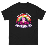 Thumbnail for T-shirt Bisounours noir - La réalité est trop dure