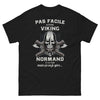T-shirt Viking Normand noir - Pas facile d'être Viking et Normand