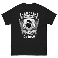 Thumbnail for T-shirt Corse noir - Française de Naissance, Par la Grâce de Dieu