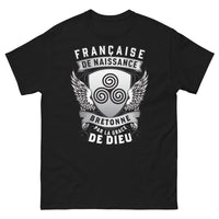 Thumbnail for T-shirt Bretagne noir - Française de naissance, Bretonne par la grâce de Dieu