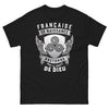 T-shirt Bretagne noir - Française de naissance, Bretonne par la grâce de Dieu