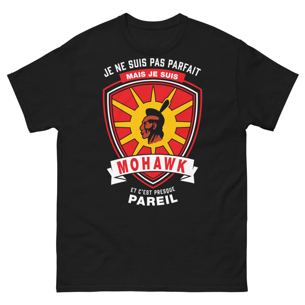 T-shirt Mohawk noir - Je ne suis pas parfait mais je suis Mohawk
