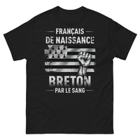 Thumbnail for T-shirt Français de naissance noir - Breton par le sang