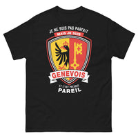 Thumbnail for T-shirt Genevois noir - Je ne suis pas parfait mais c'est presque pareil