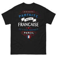 Thumbnail for T-shirt Français noir - Je ne suis pas parfaite mais je suis française