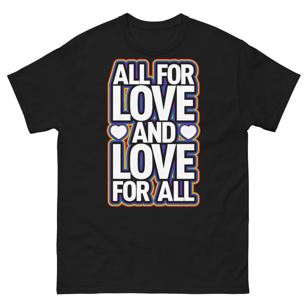 T-shirt All for Love noir - All for Love and Love for All