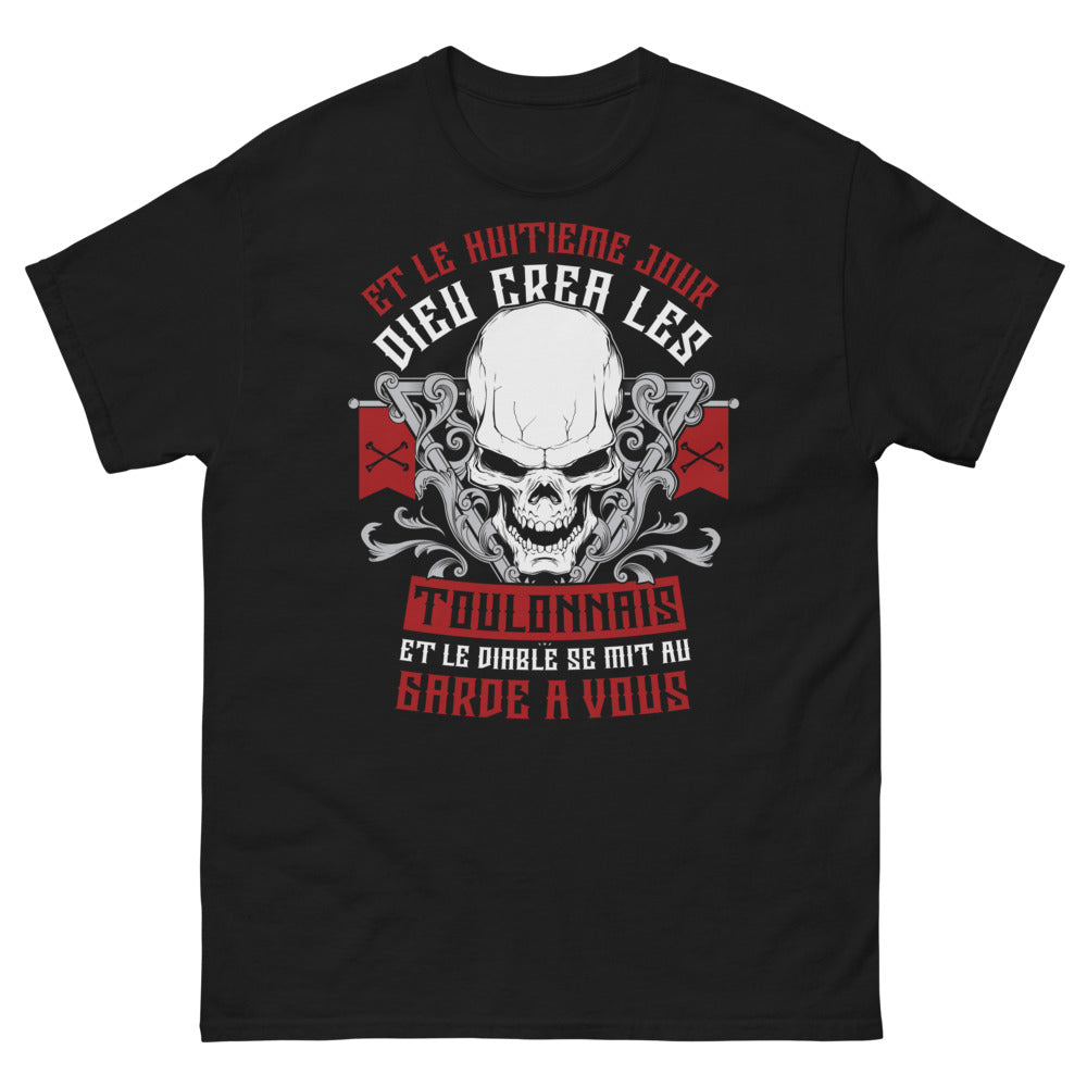 T-shirt Toulonnais noir - Le diable se mit au garde-à-vous