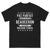 T-shirt Beauceron noir - Je ne suis pas parfait mais je suis Beauceron