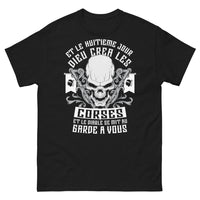 Thumbnail for T-shirt Corse noir - Dieu créa les Corses