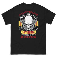 Thumbnail for T-shirt Catalans noir - Dieu créa les Catalans, slogan humoristique