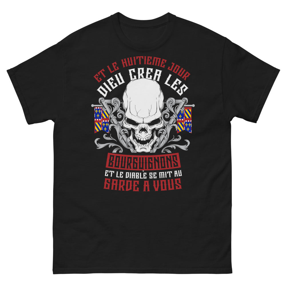 T-shirt Bourgogne noir - Dieu créa les Bourguignons