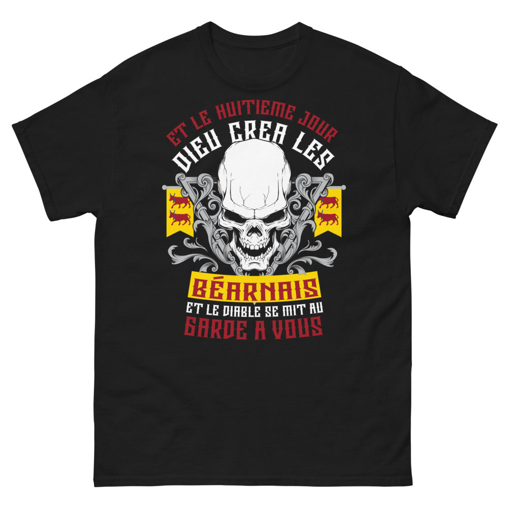 T-shirt Béarnais noir - Et le huitième jour, Dieu créa les Béarnais