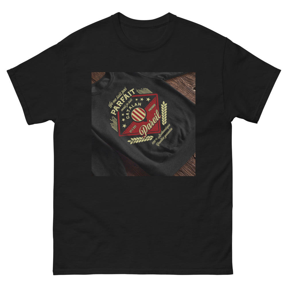 T-shirt Catalan noir - Pas parfait mais Catalan