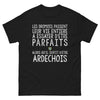 T-shirt Drôme Ardèche noir - Les Drômois parfaits mais Ardéchois