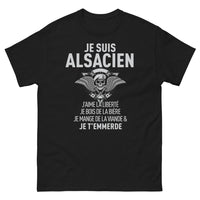 Thumbnail for T-shirt Alsacien noir - Je suis Alsacien, j'aime la liberté