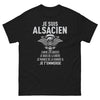 T-shirt Alsacien noir - Je suis Alsacien, j'aime la liberté