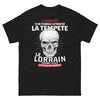T-shirt Lorrain noir - Je suis la putain de tempête