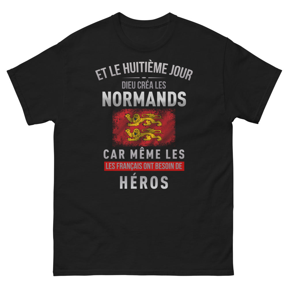 T-shirt Normands noir - Dieu créa les héros