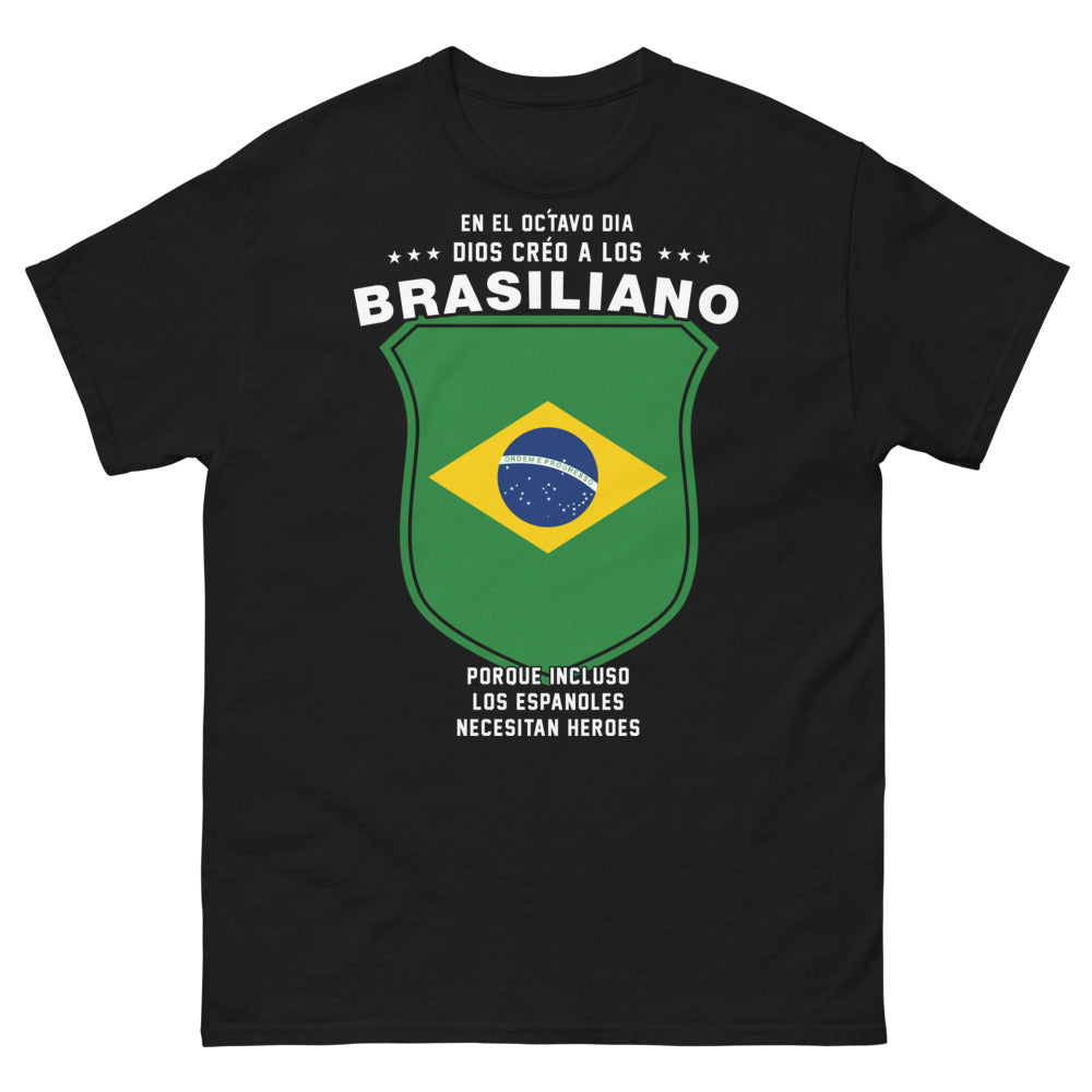 T-shirt Día Octavo noir - clin d'œil humoristique hispano-brésilien