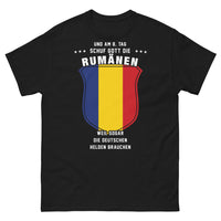 Thumbnail for T-shirt Roumanie noir - Am 8. Tag Schuf Gott die Rumänen